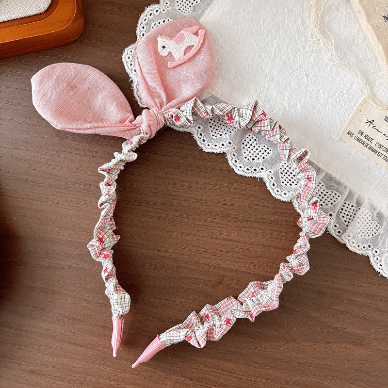 Pink Bunny Hair Accessories Set