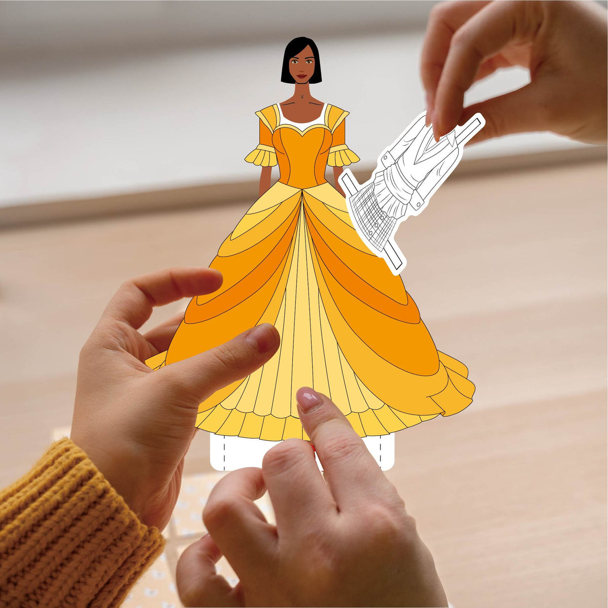 Cut Out Paper Dolls Dress-Up Activity Set | 6+| Size 27.5×21cm