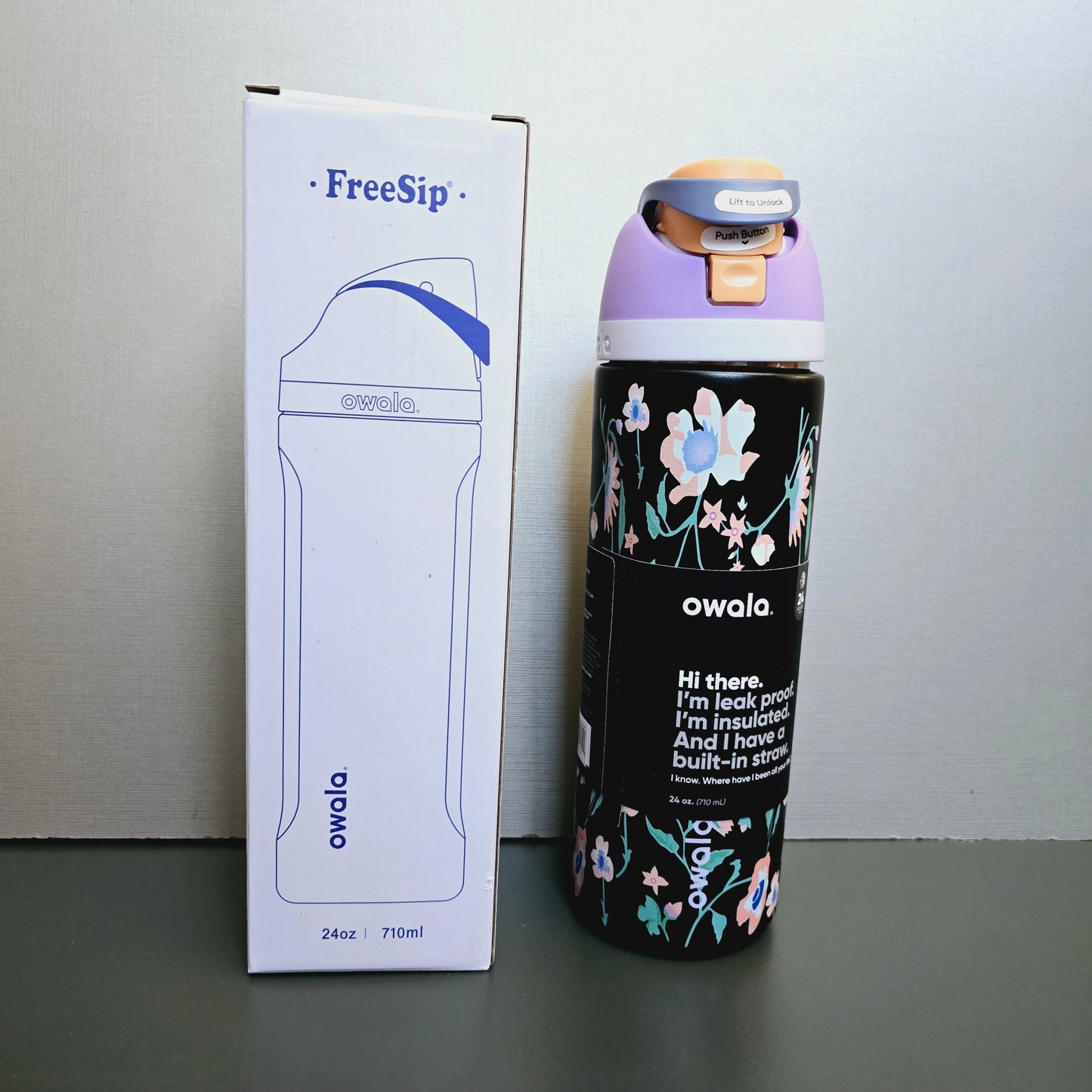 Owala FreeSip Stainless  Steel Water Bottle with Straw for Sports, Travel, and School BPA-Free 710-945ml