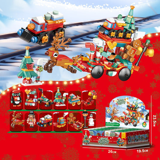 Merry Christmas Small Building Blocks Toy 12 pcs Box