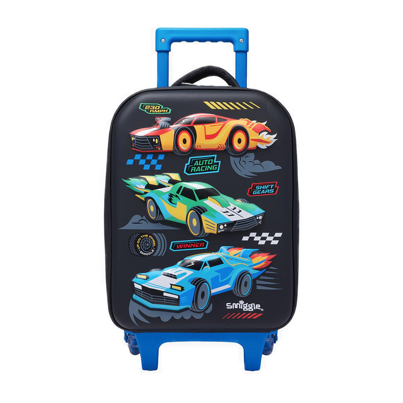 Smiggle Trolley Bag - Hardtop | Car Racing | 45cm