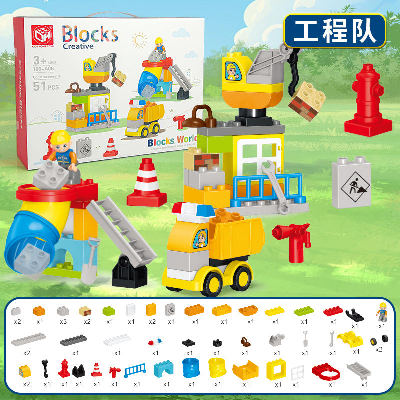 Blocks Creative Construction Building Set – 51 Pieces