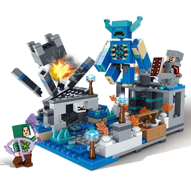 Minecraft Deep Dark Battle Building Blocks Set – 437 Pieces