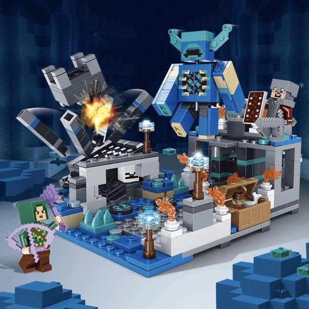 Minecraft Deep Dark Battle Building Blocks Set – 437 Pieces