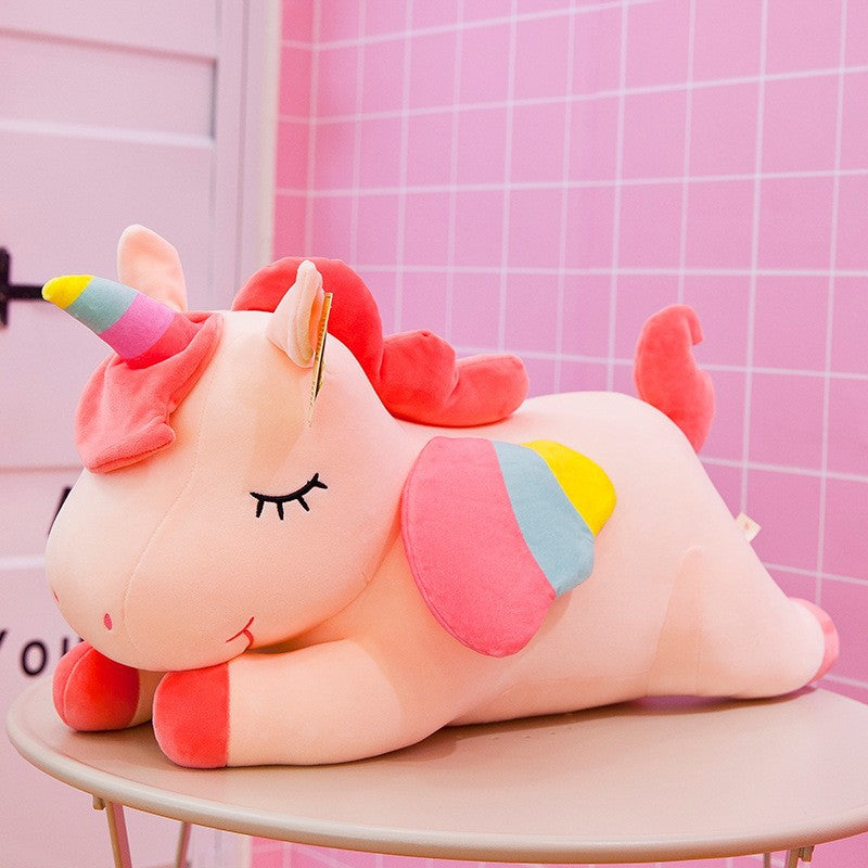 Soft Unicorn Plush Pillow – 2 Colors, 40cm & 80cm | 3+