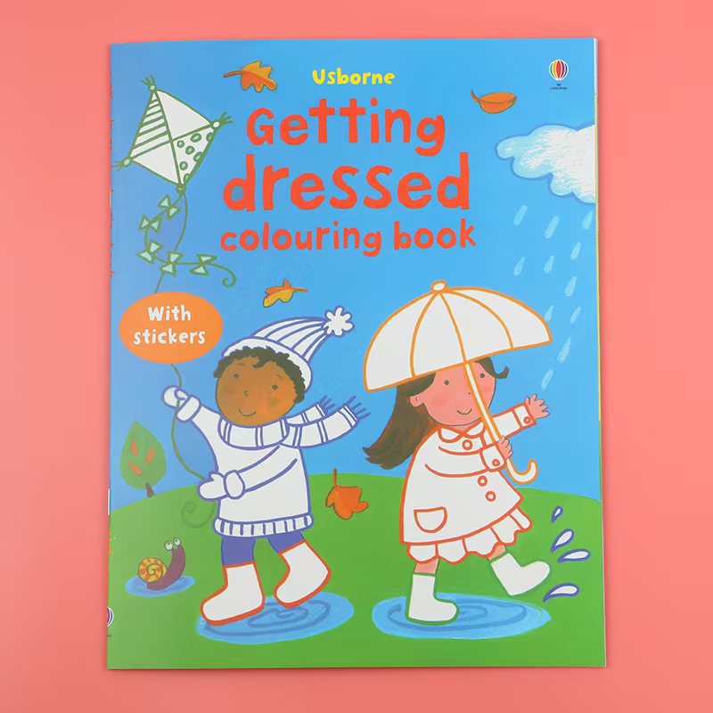 Usborne Colouring Book With Stickers - Soft Cover | 3+