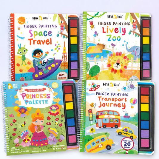 Finger Painting Activity Book | 30+ Scenes | 3+