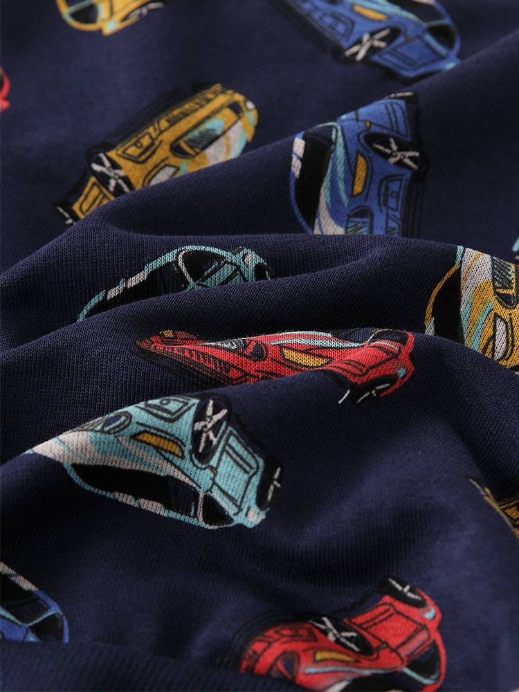 Jacket For Boys Race Car  Design Size 3-10y