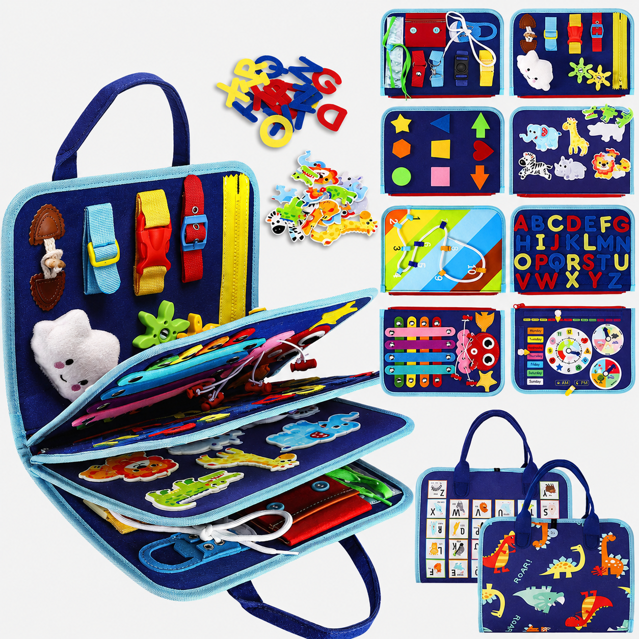 Toddler Busy Board Sensory Preschool Educational Toy For Kids