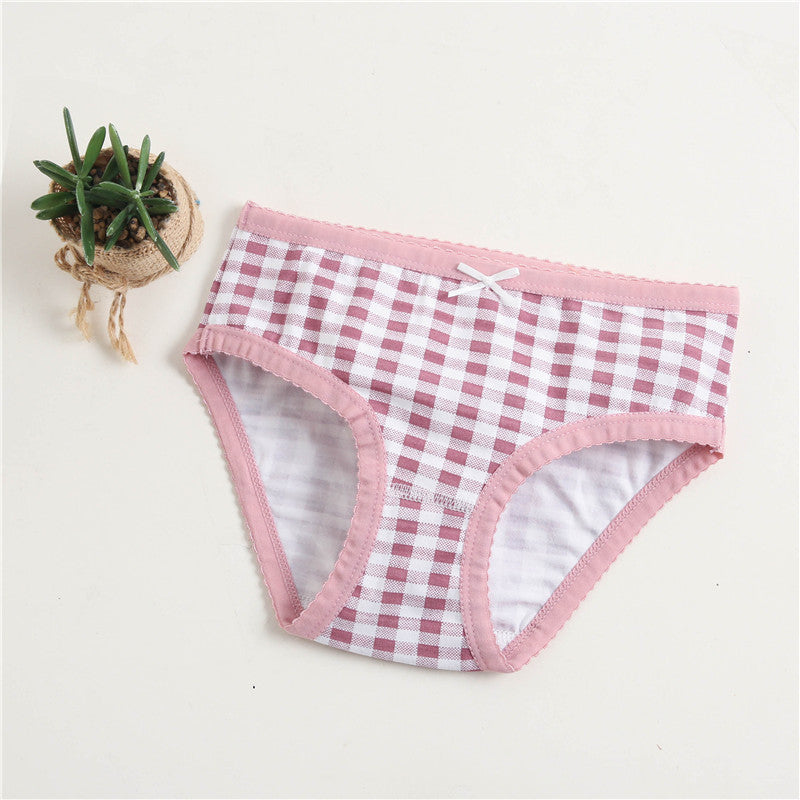 Girls Cotton Panties (4 pcs)-Pink Dots | Size 2–12Y