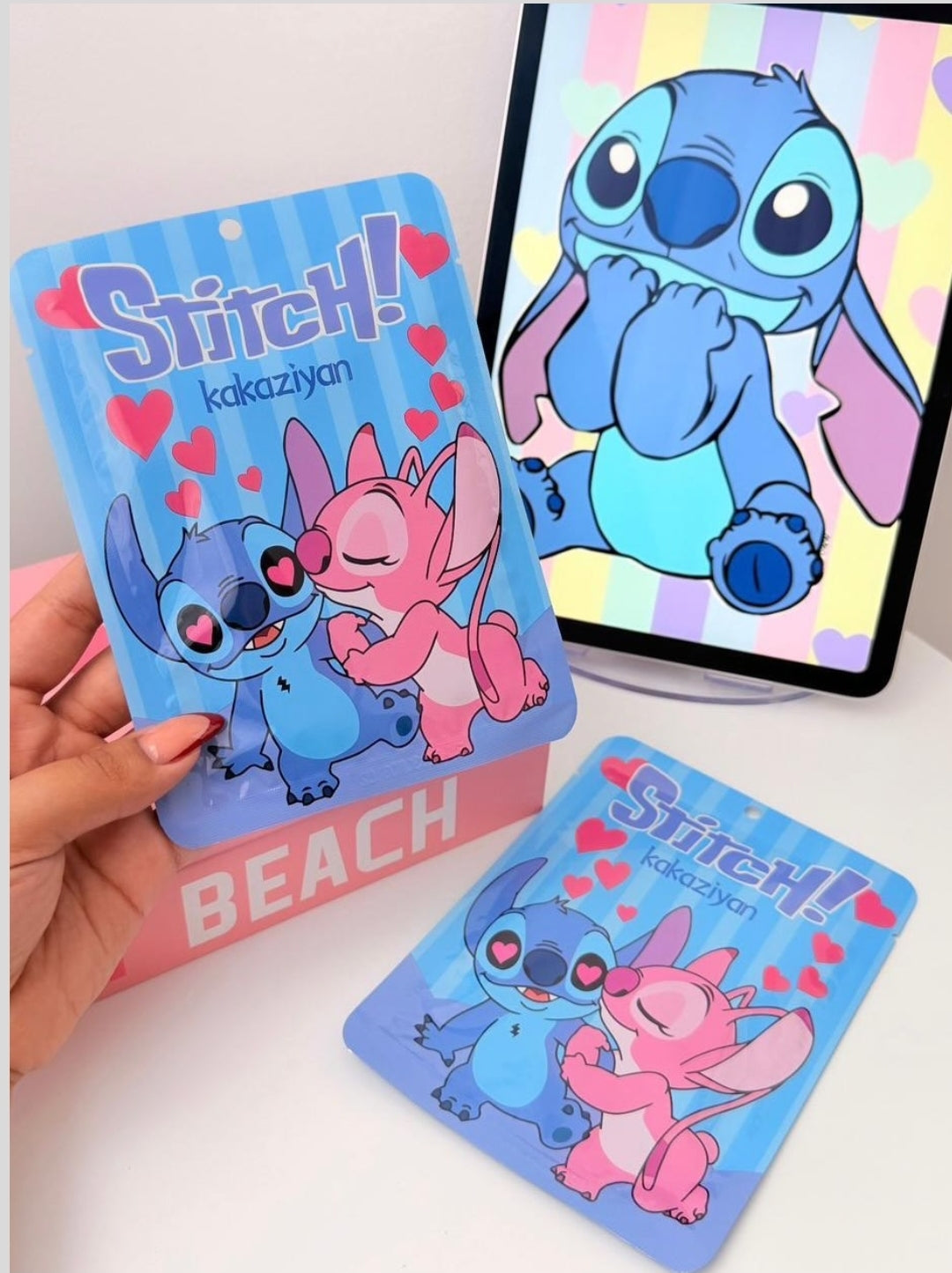 Cartoon Kids Facial Sheet Mask|Hello Kitty-Stitch | 30g