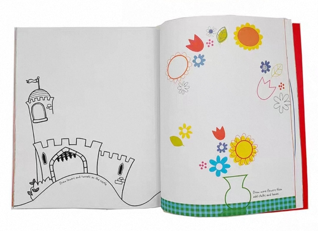 The Usborne Book Of Drawing , Doodling And Colouring | Soft Cover 3+