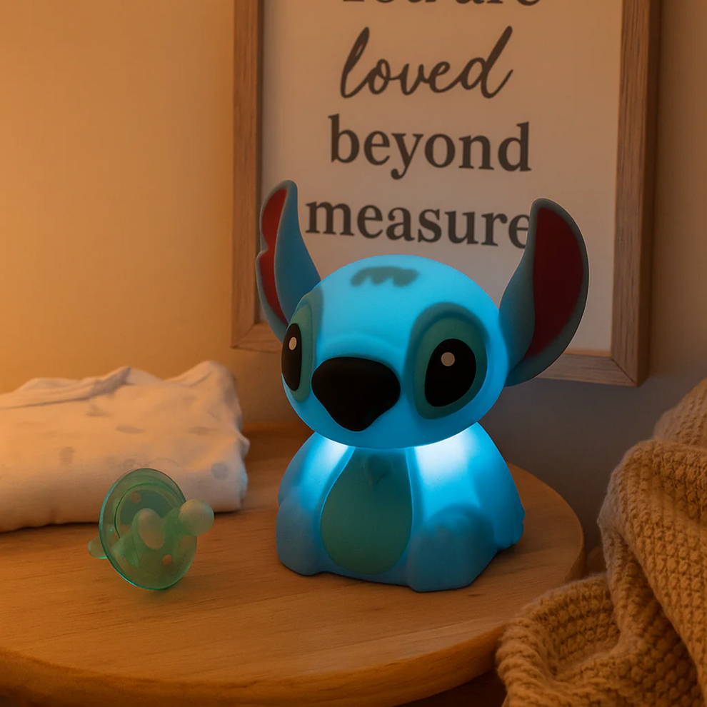 Stitch Night Light – Squishy Patting Lamp | Usb Rechargeable | 3+