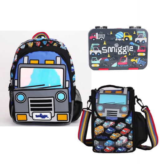 Smiggle Car Design 3pcs Set
