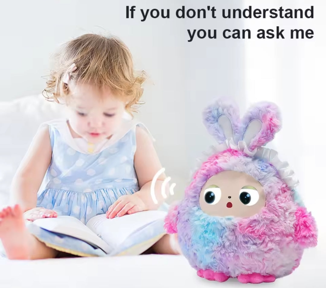 AI Plush Toy Smart Voice & Led Eyes Interactive Companion Rechargeable 3-12y