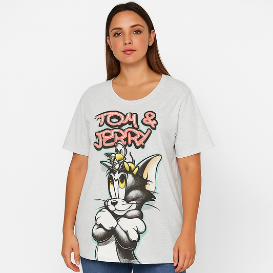 Tom and Jerry Tshirt 100% Cotton Size Xs-S