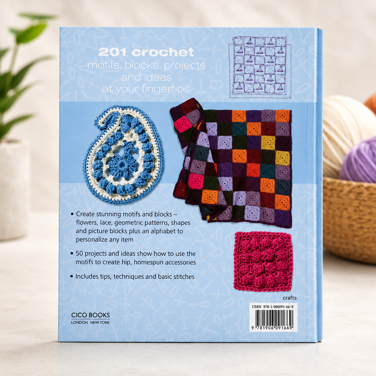201 Crochet Motifs, Blocks, Projects & Ideas | Soft Cover | 12+