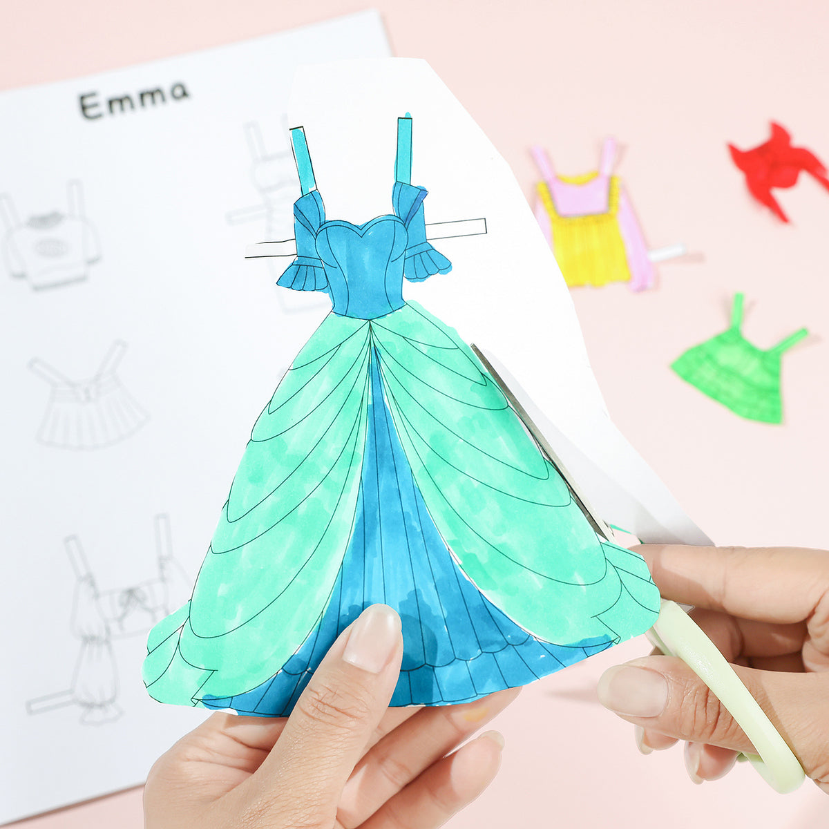 Cut Out Paper Dolls Dress-Up Activity Set | 6+| Size 27.5×21cm