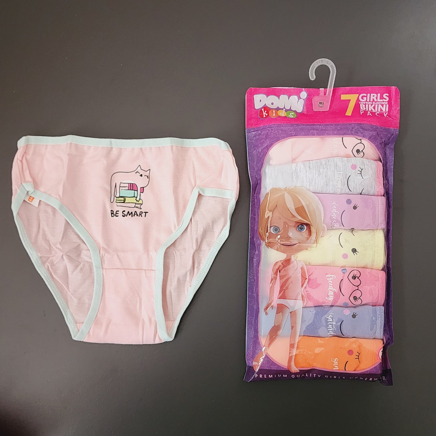 Girls Underwear 100% Cotton 3-10y 7 pcs