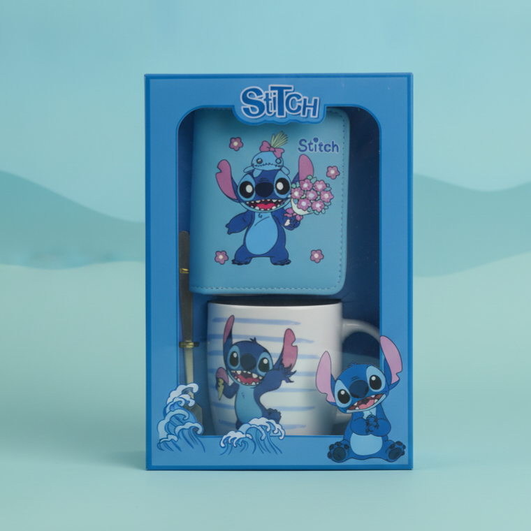 Stitch Mug & Zip Wallet Gift Set | 2-Piece Set