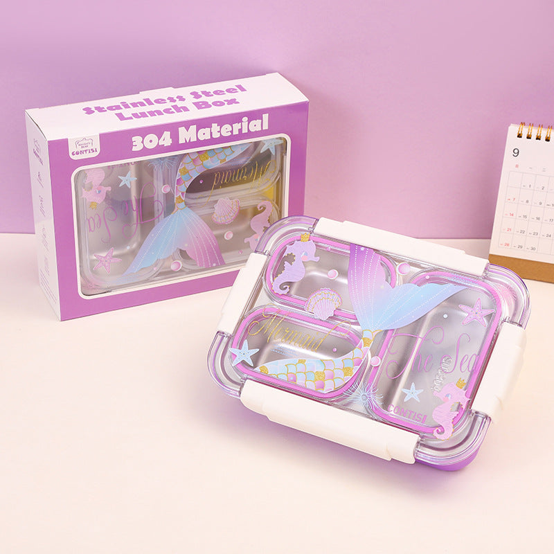 Lunch Box Stainless- Cartoon Design
