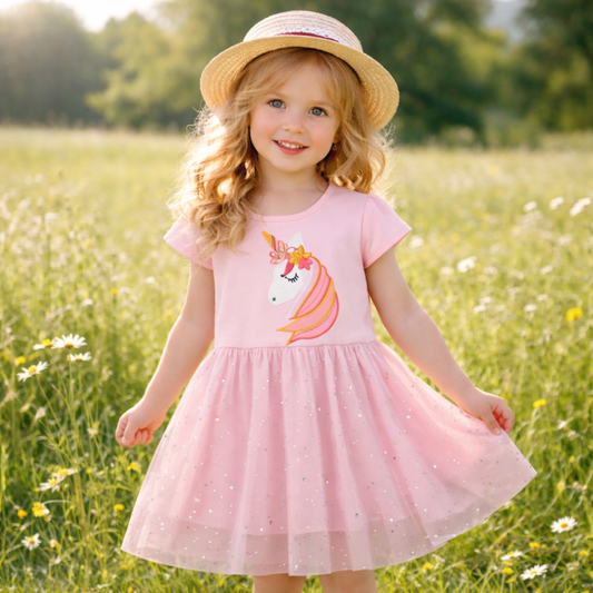 Unicorn Dress For Girls (4year)