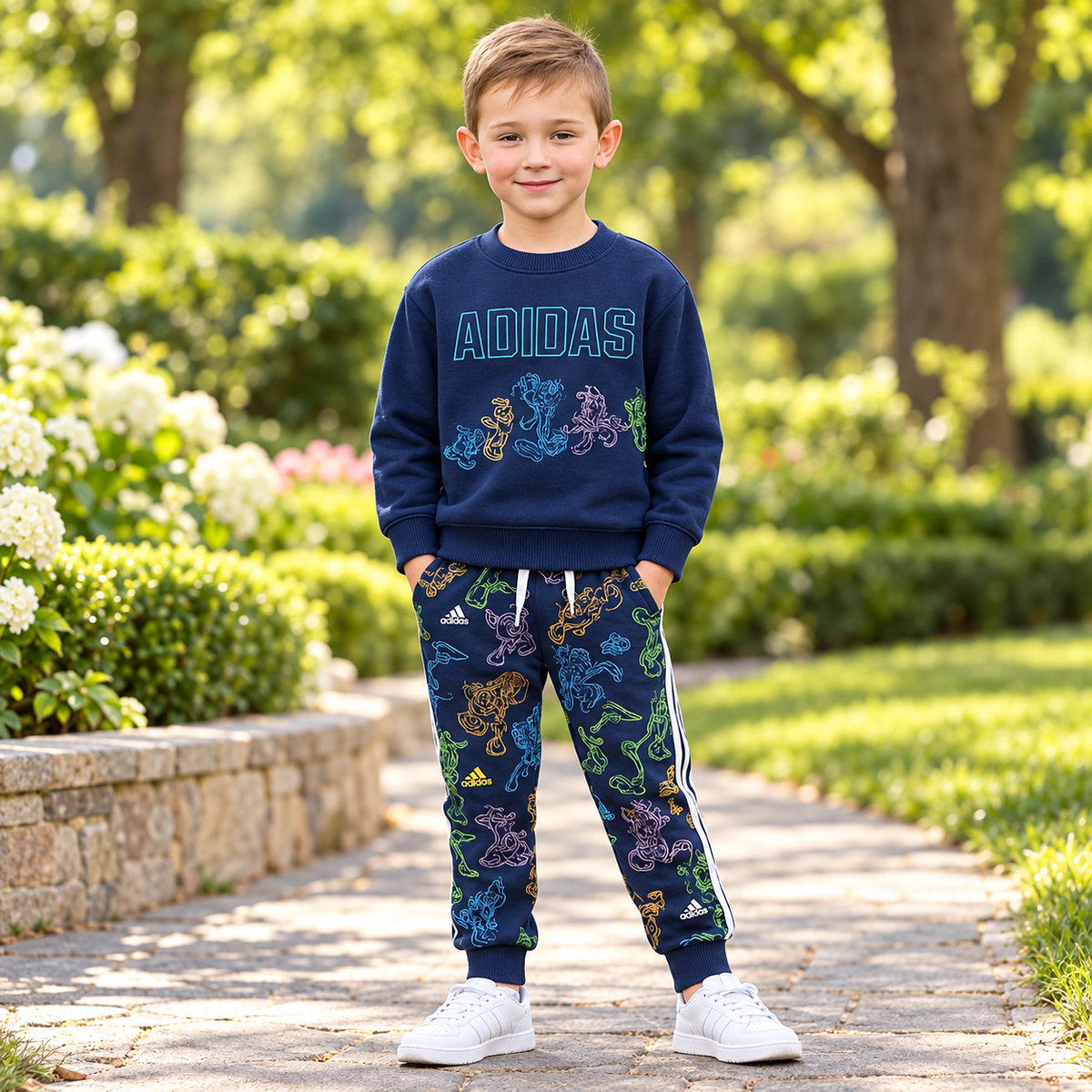 Kids’ Adidas Disney Cotton Outfit Set / 2–7Y
