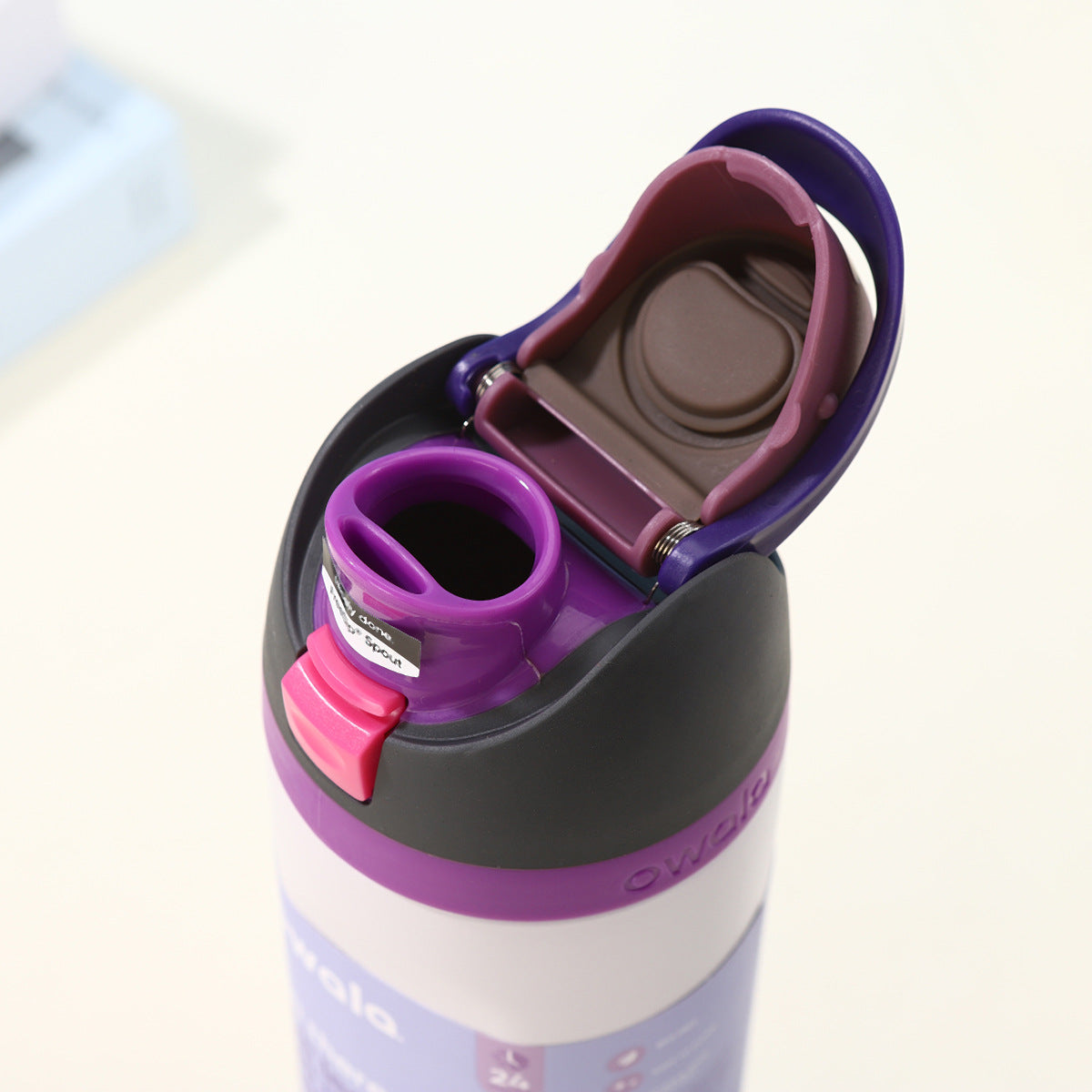 Owala Bottle Stainless Steel FreeSip Leak-proof | White&Purple | 710ml