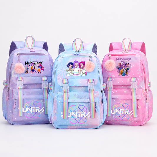 K-Pop Demon Hunters  Rainbow Star Large School Backpack – 44cm