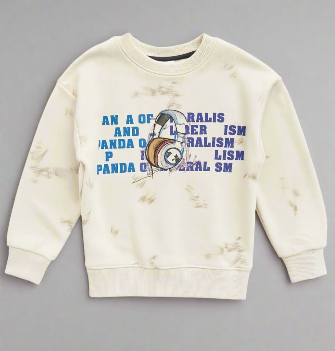 Sweatshirt With Fleece For Kids Size 4-10y