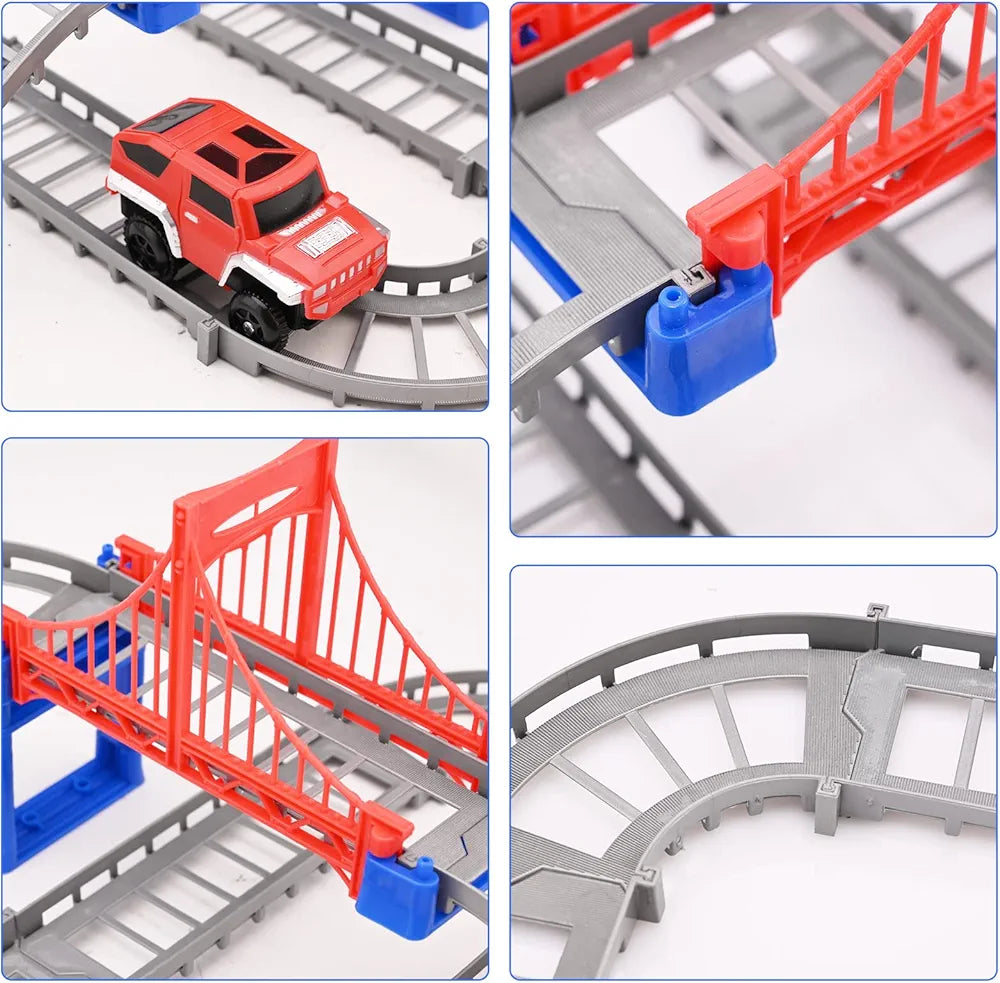 Track Racing Car Toy For Kids 73 Pcs