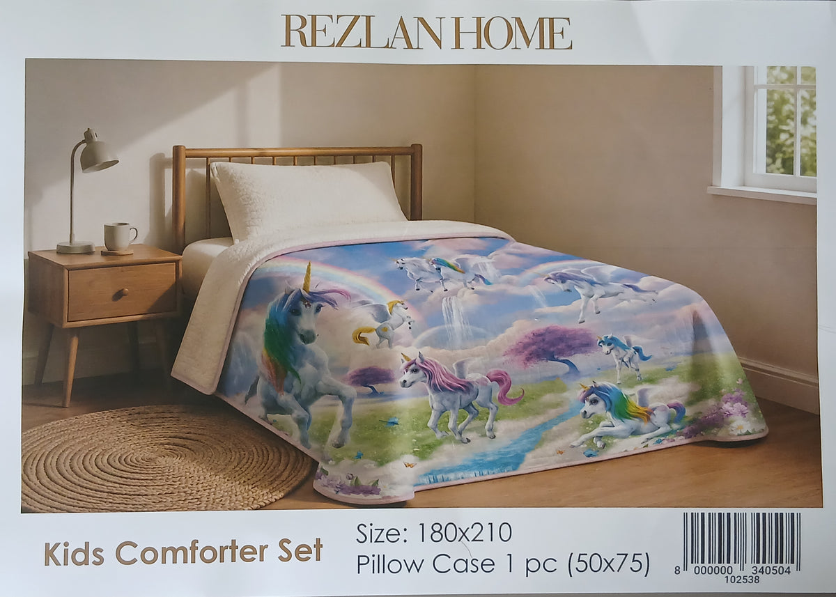 Kids Comfort Set - Cover Bed & Pillow Case | 180×120cm