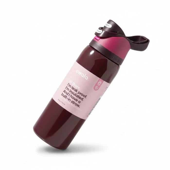 Owala Bottle Stainless Steel FreeSip Leak-proof | Black Cherry 710-950ml