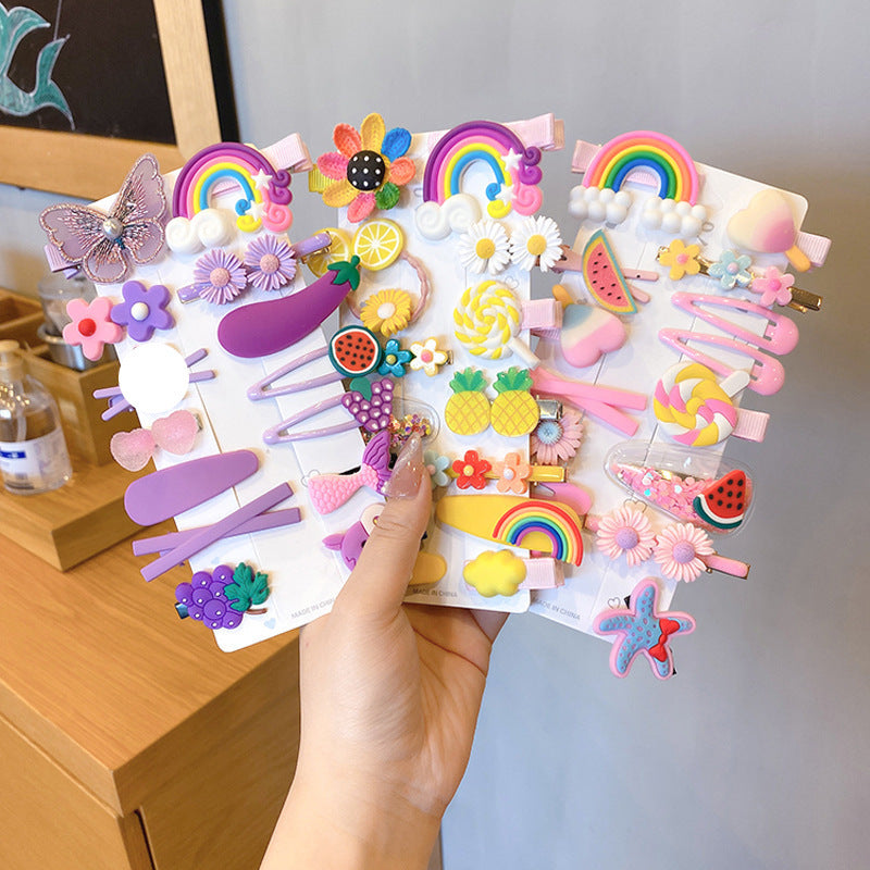 Hair Pin For Kids Colorful Pack Of 14 Pcs