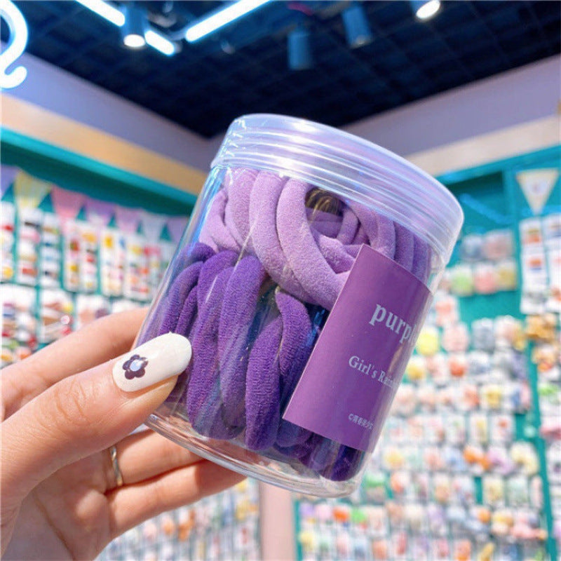 Hair Tie Colorful For Girls Pack Of 50 Pcs