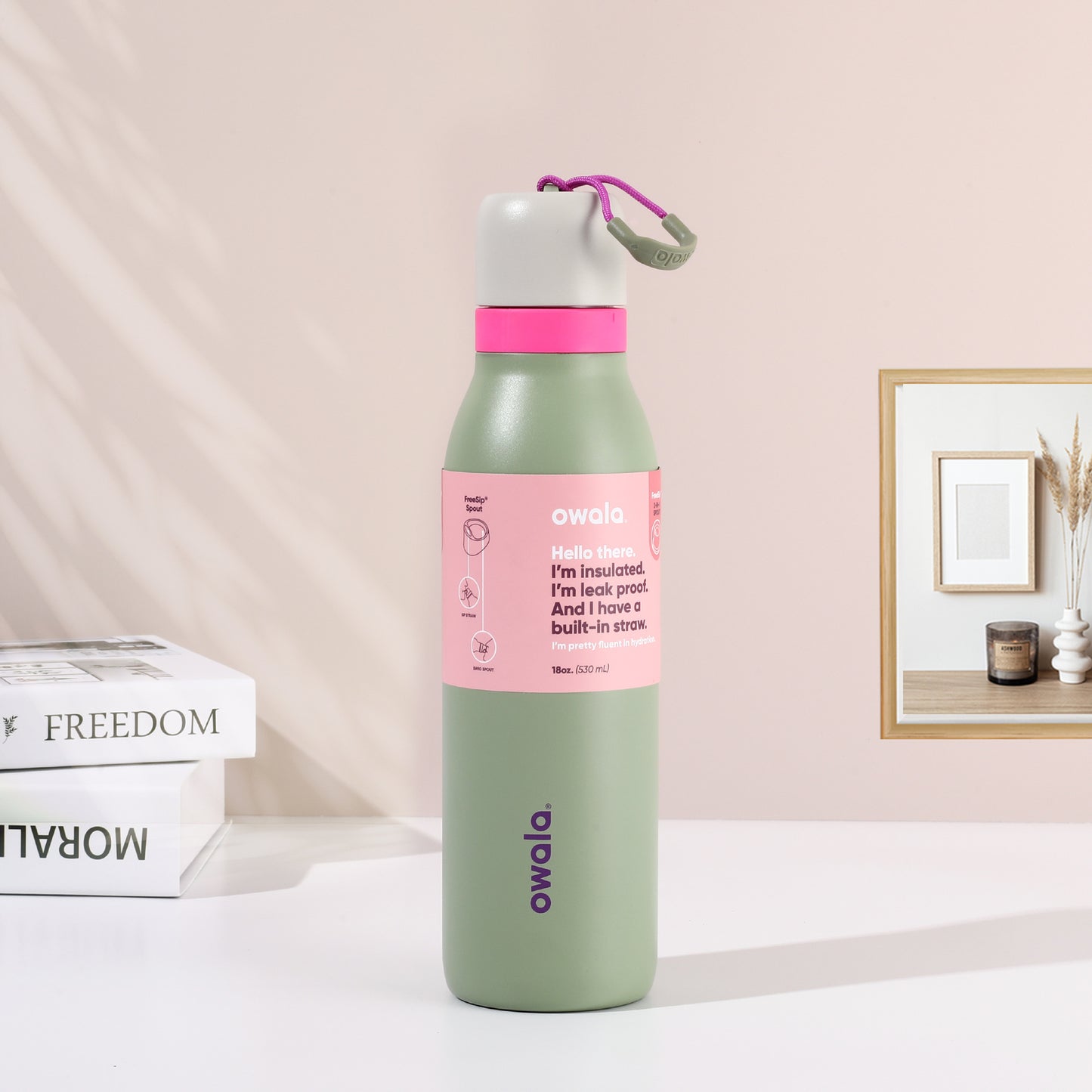 Owala Bottle Stainless Steel - FreeSip | Leak-proof | Twist | 710ml