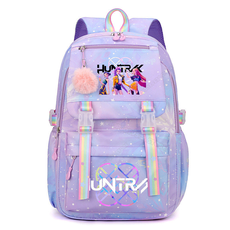 K-Pop Demon Hunters  Rainbow Star Large School Backpack – 44cm