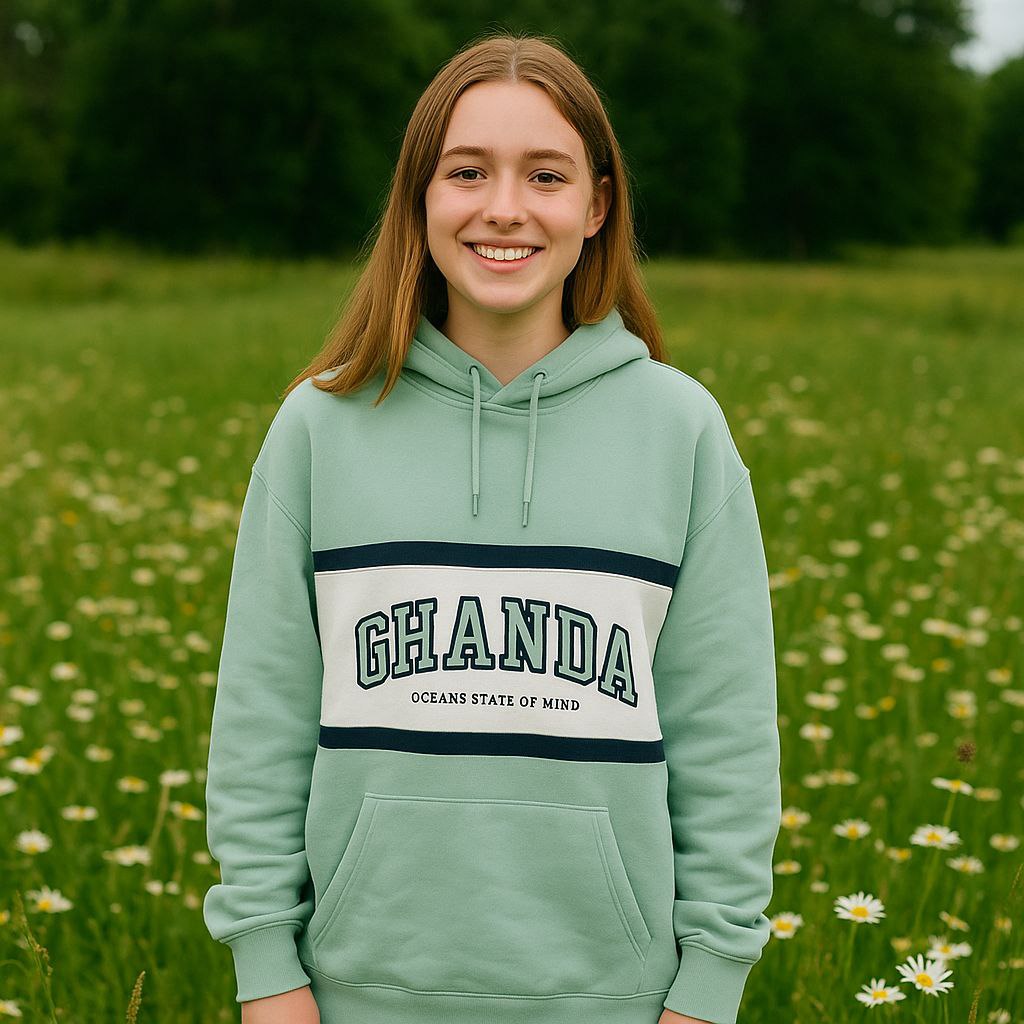 Hoodie With Light  Fleece Ghanda Design Size L-3XL