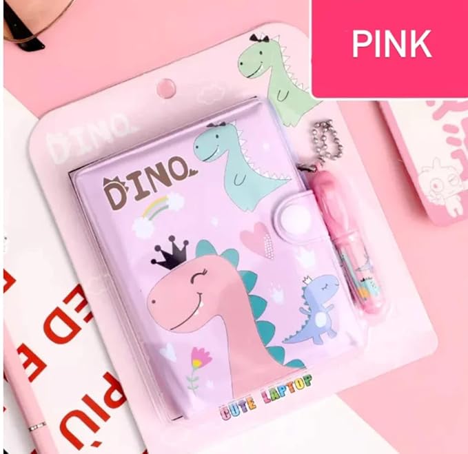 Mini Note Book For Kids Random Color Dinosaur Design