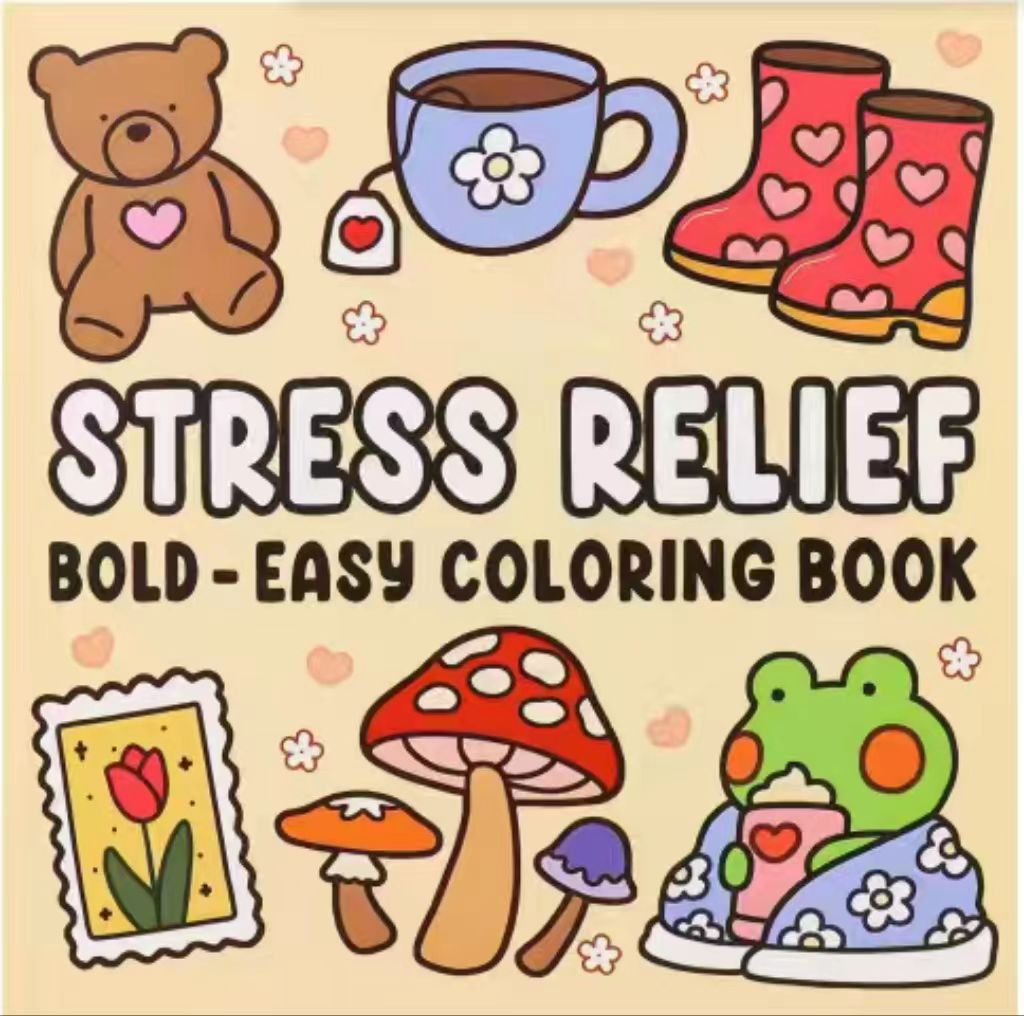 Cute & Comfy Coloring Books – 21 × 21 cm Softcover | 6+