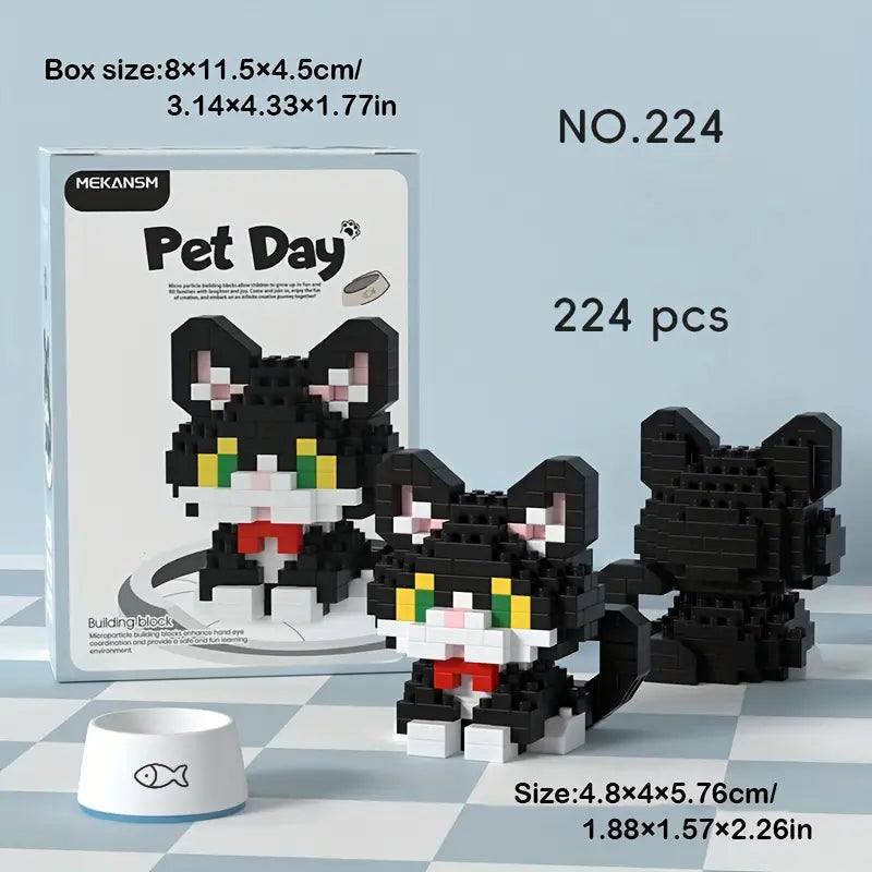 MEKANSM Mini Dog Collection – 18-Piece Building Block Collection| 8+