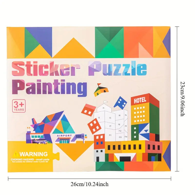 Sticker Puzzle Painting Creative Mosaic Activity Set – Ages 3+