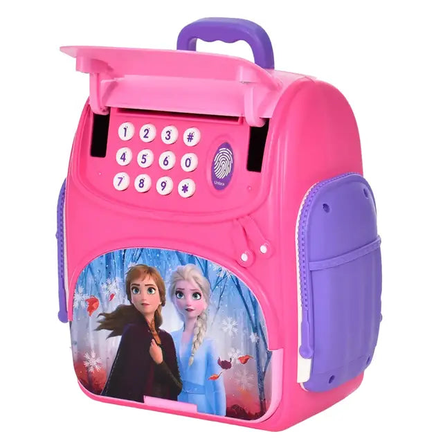 Frozen Schoolbag Money Bank With Fingerprint