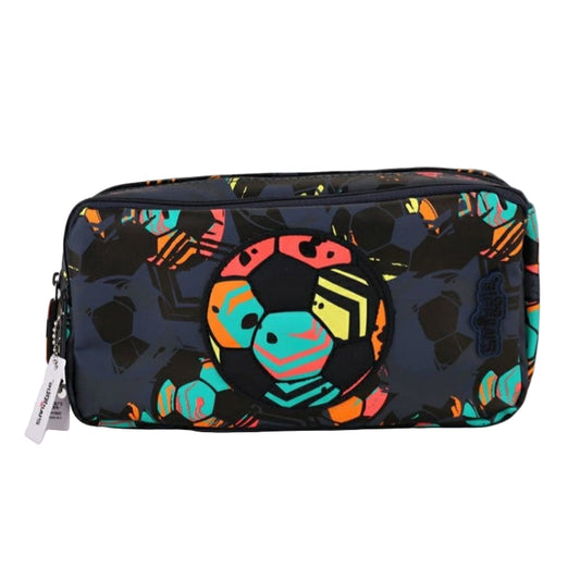 Smiggle Pencil Case Colored Football Design