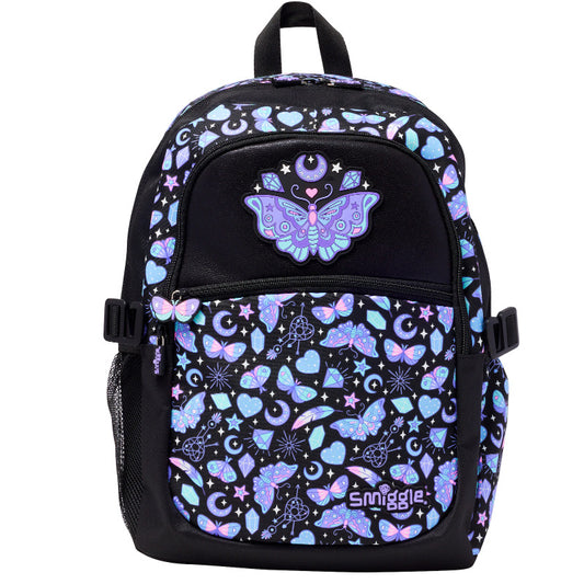 Smiggle Backpack Purple Butterfly Design