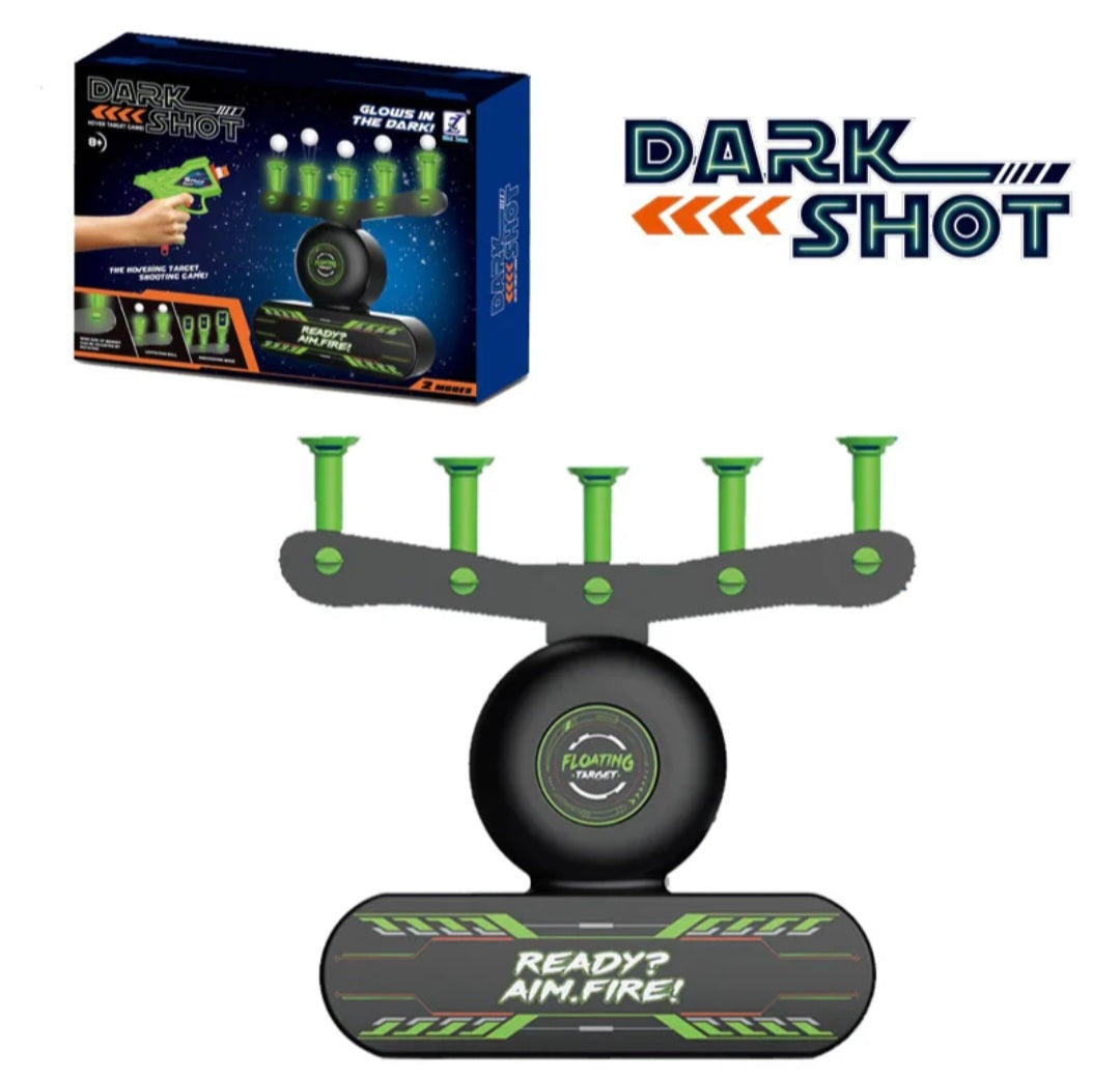 Glow-in-the-Dark Floating Target Shooting Game | 2 Blasters & 10 Foam Balls | 8+