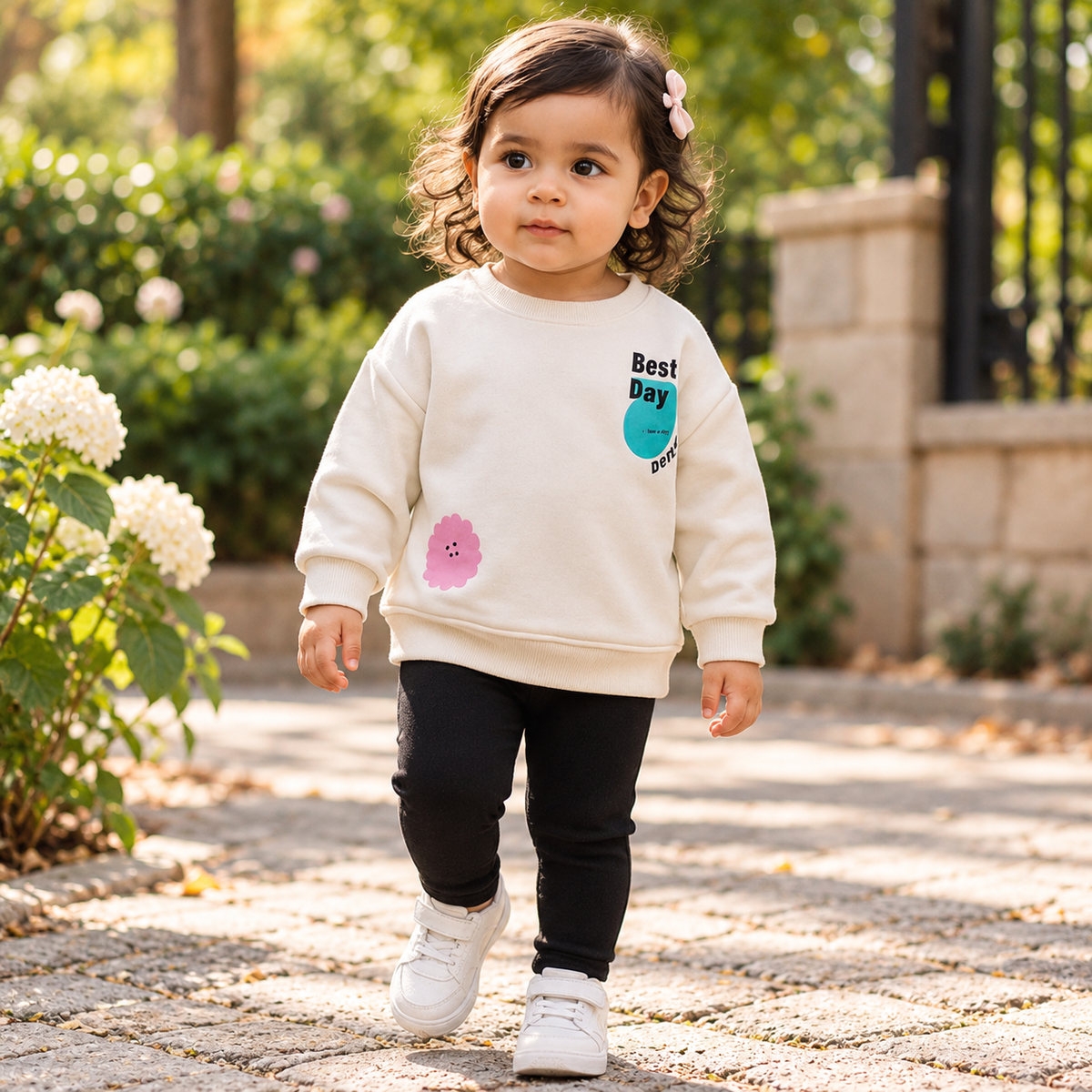 Girls’ Best Day Cotton Outfit Set | 2–3Y