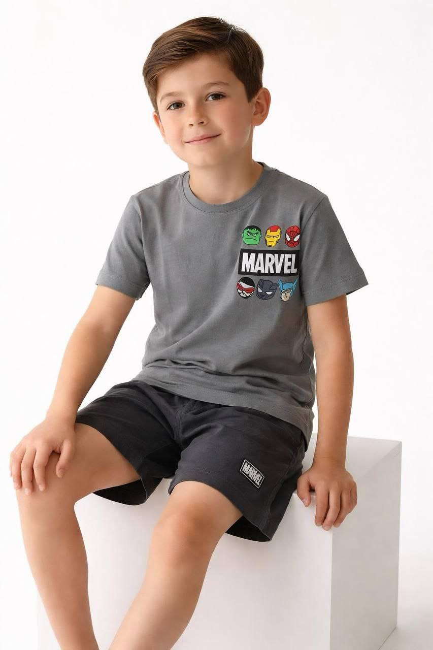 Boys Cotton Marvel– Soft Summer Outfit Size (3-10y)