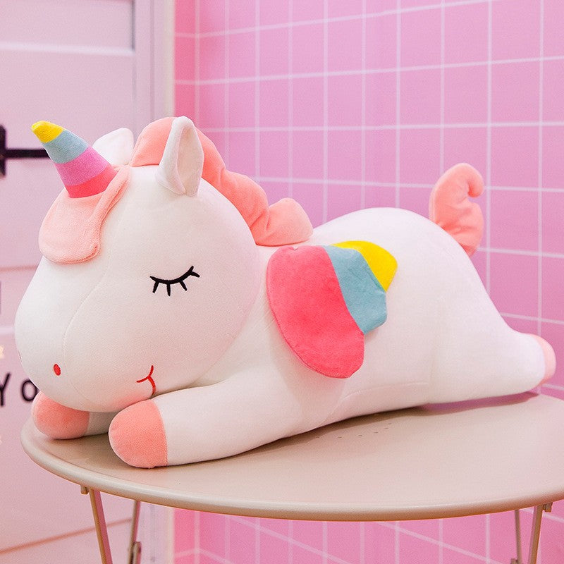 Soft Unicorn Plush Pillow – 2 Colors, 40cm & 80cm | 3+