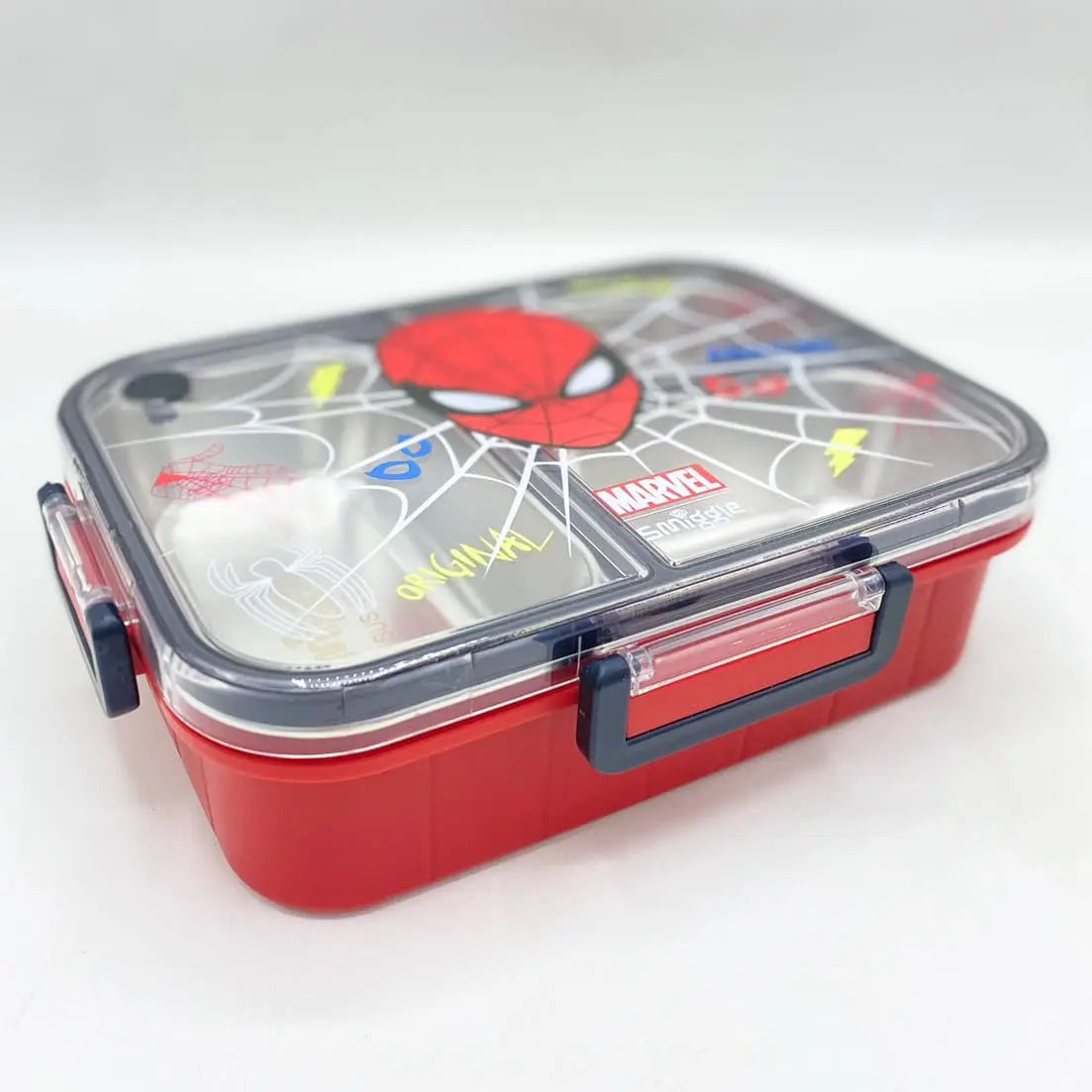 🧊Smiggle Spider-Man Lunch Box | Stainless Steel | 23x17x6.5cm